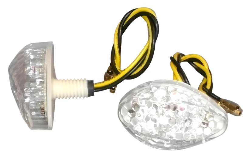 Tiny LED Clear Lens Indicator 49x29mm Pair - Image 3