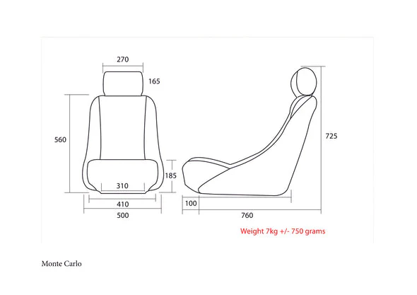 Cobra Monte Carlo Classic Seat - Image 2