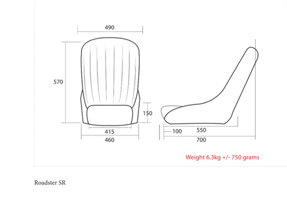 Cobra Roadster SR Seat - Image 2