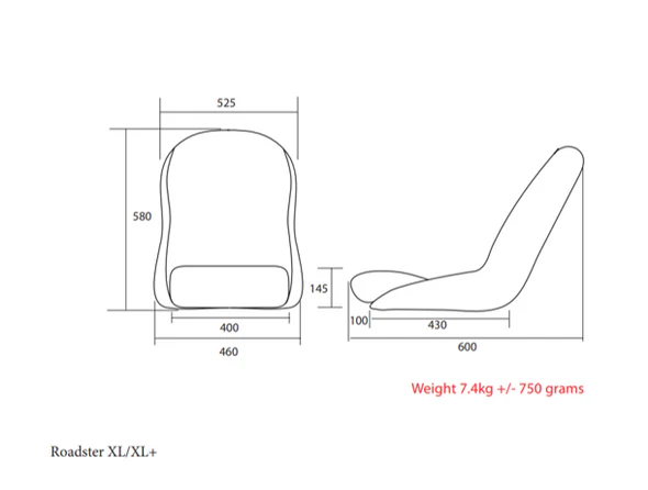 Cobra Roadster XL/XL+ Seat - Image 2