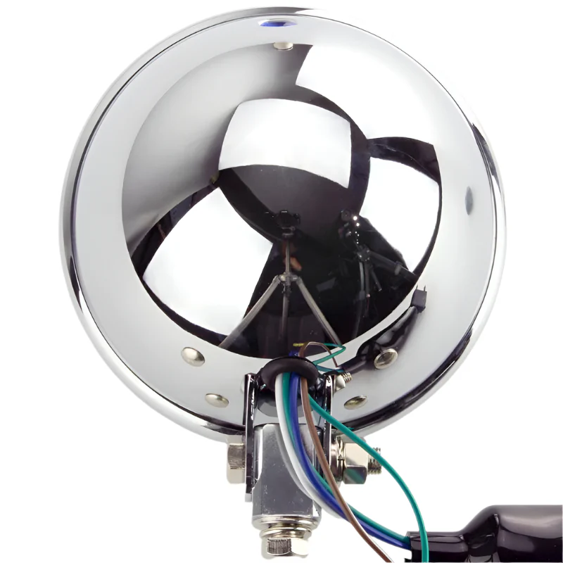 Complete Headlamp Chrome 5" Pillar Mount - Image 2