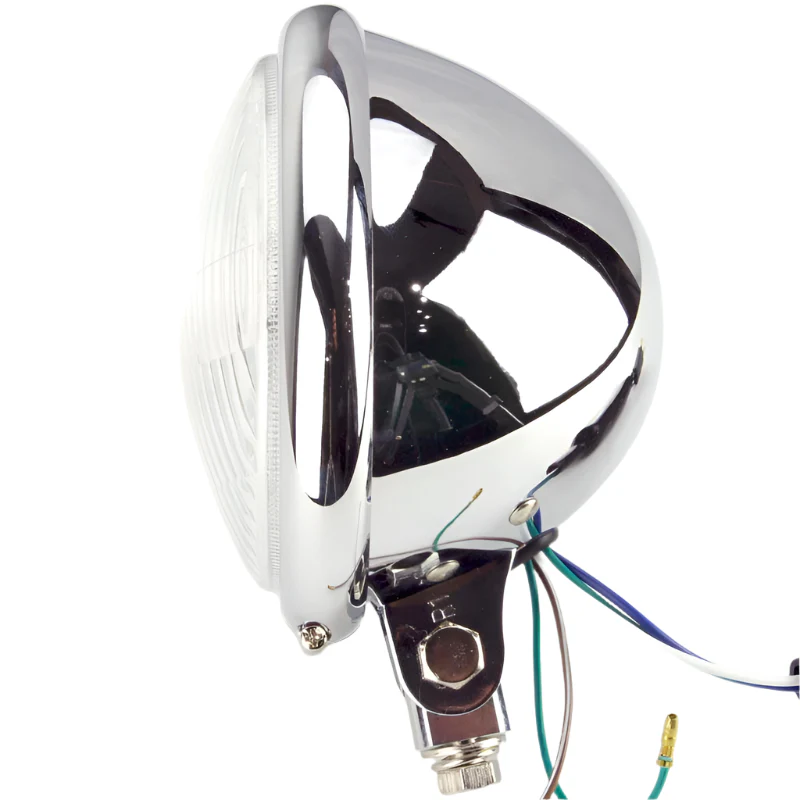 Complete Headlamp Chrome 5" Pillar Mount - Image 3
