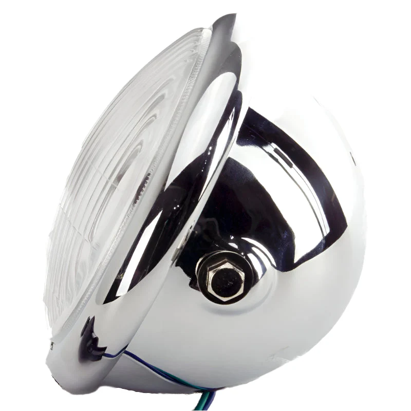 Complete Headlamp Chrome 5" Side Mount
