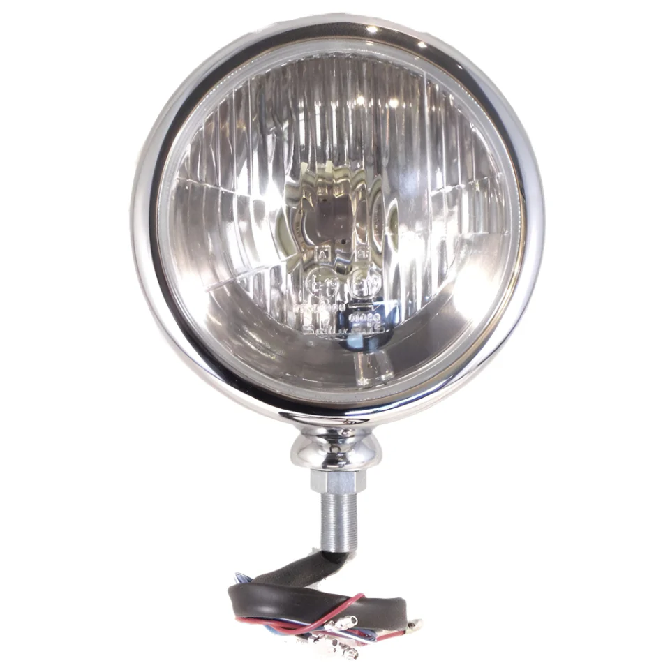 Complete Headlamp Polished Stainless Steel 7" - Image 2