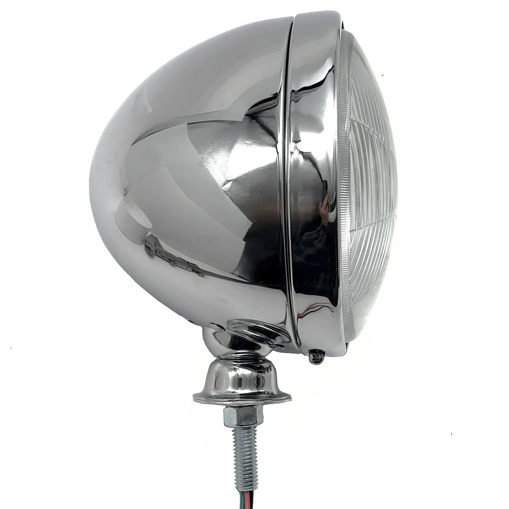 Complete Headlamp Chrome 7"  each
