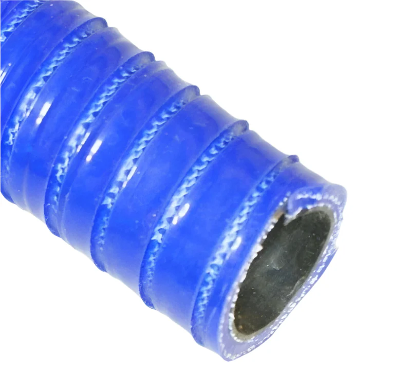 Convoluted Silicone Hose 38mm ID Blue 1 Metre Length