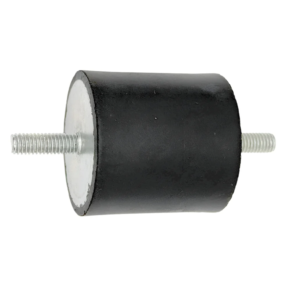 Cotton Reel Rubber Mount 40mm x 40mm. M6 x 18mm long studs