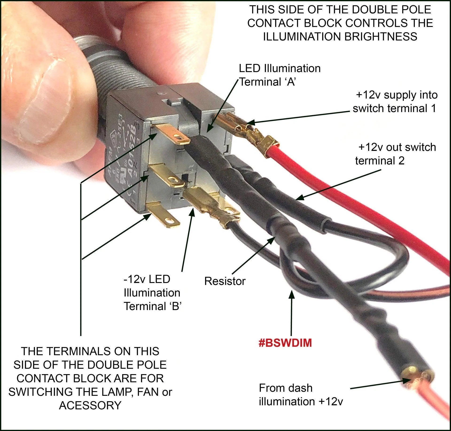 Dim/Bright Wiring Kit for Billet Aluminium Switches - Image 2