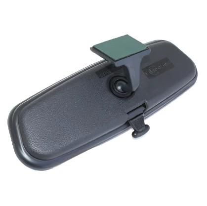 Black Plastic Self adhesive Interior Dipping Mirror 196mm - Image 3