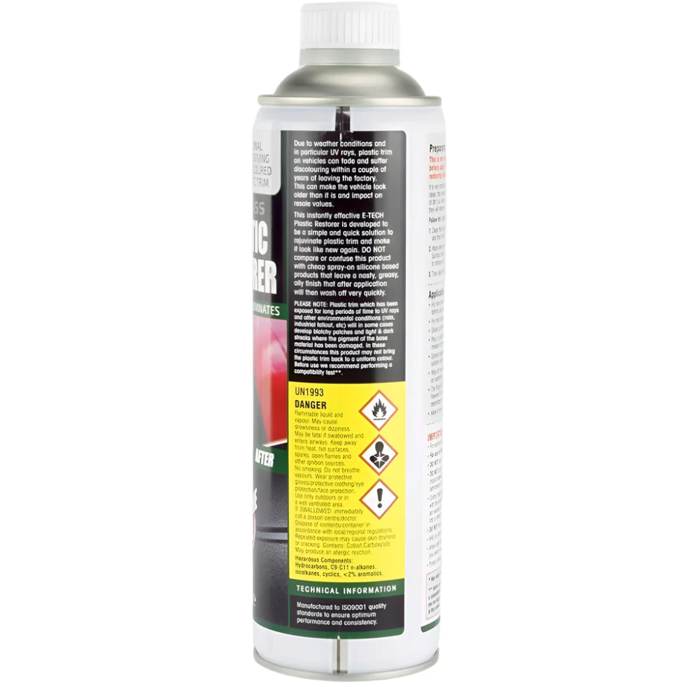 E-Tech Pro Class Plastic Restorer 500ml - Image 2