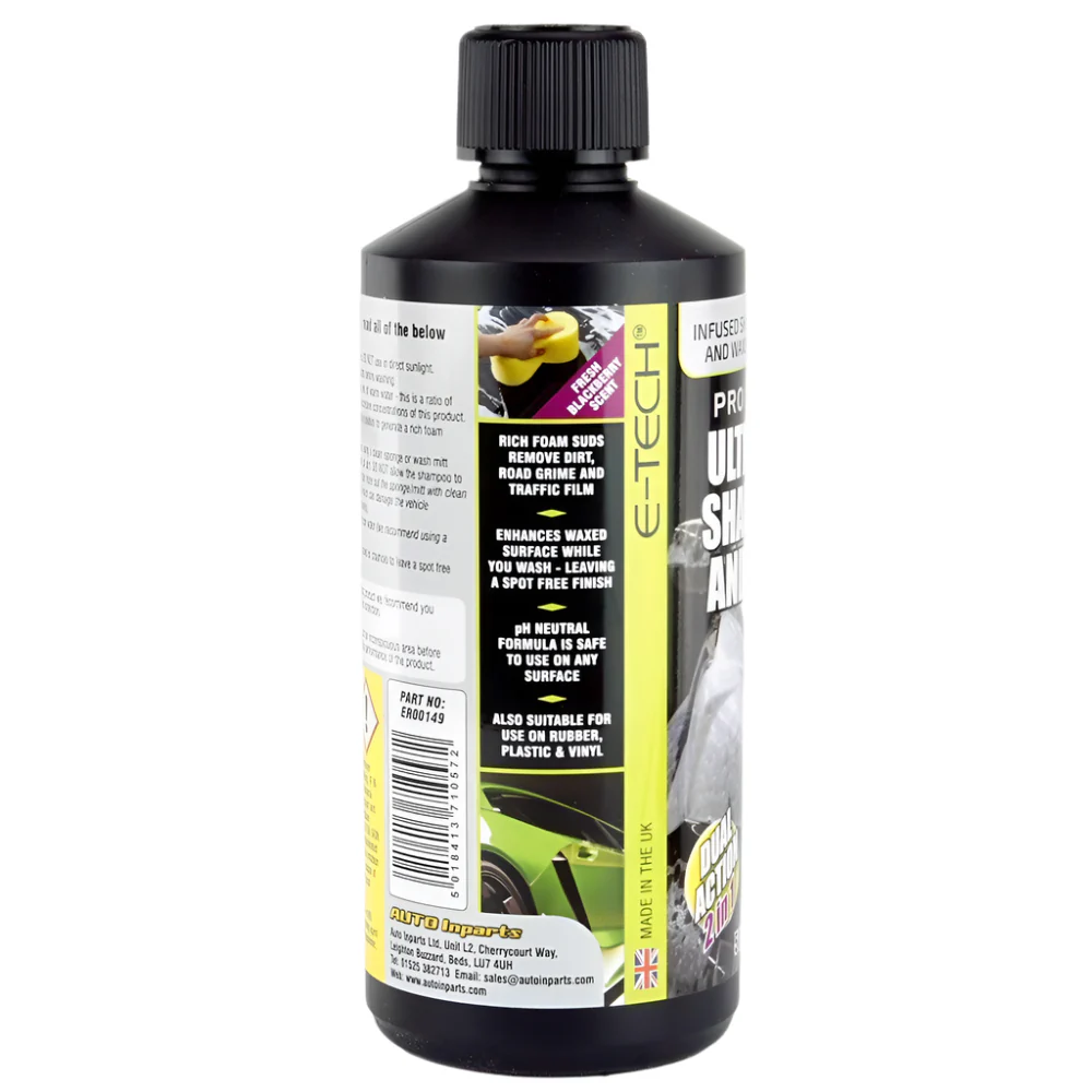 E-Tech Pro Class Ultimate Shampoo and Wax 500ml - Image 3