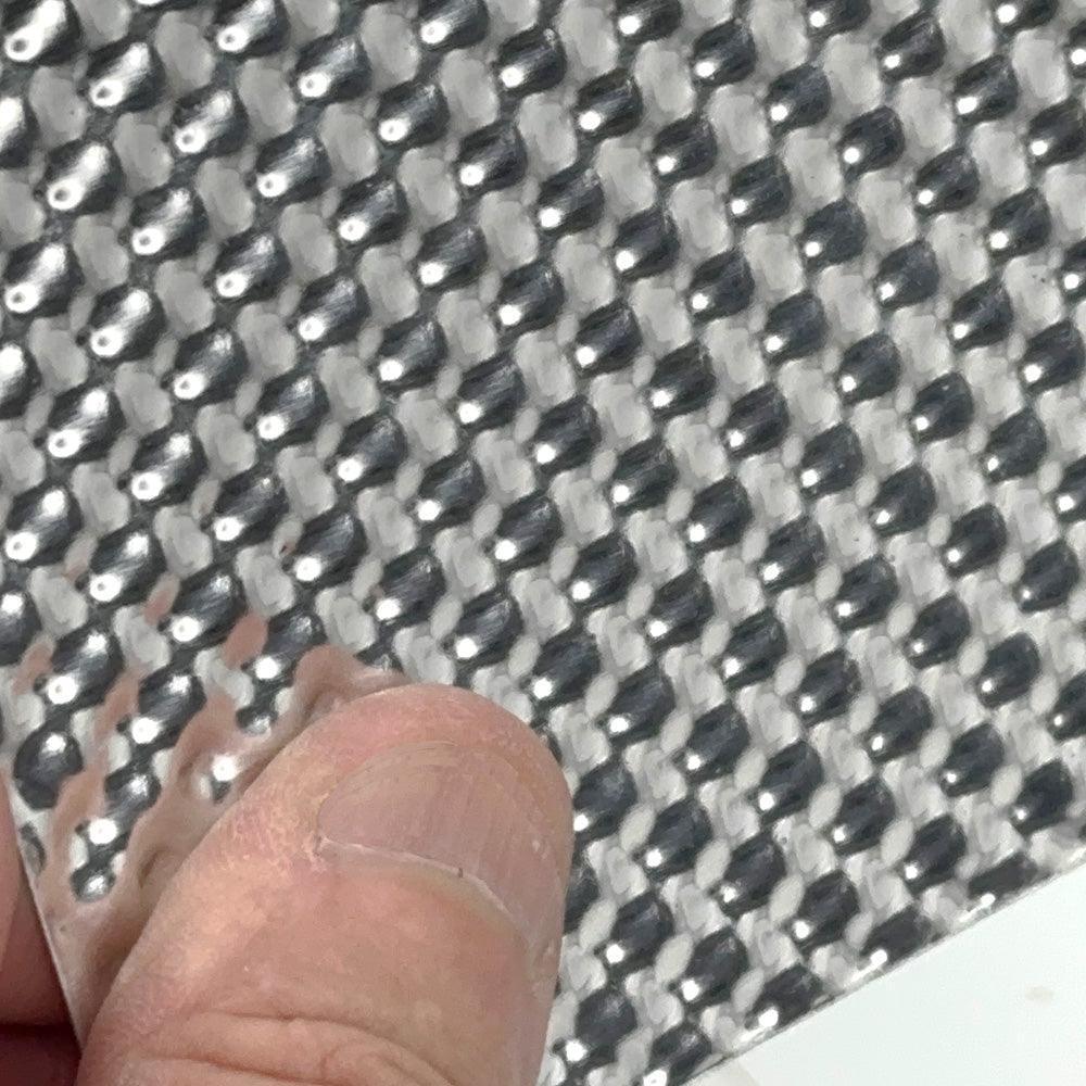 Embossed Aluminium Heat Shield 500mm x 500mm - Image 2