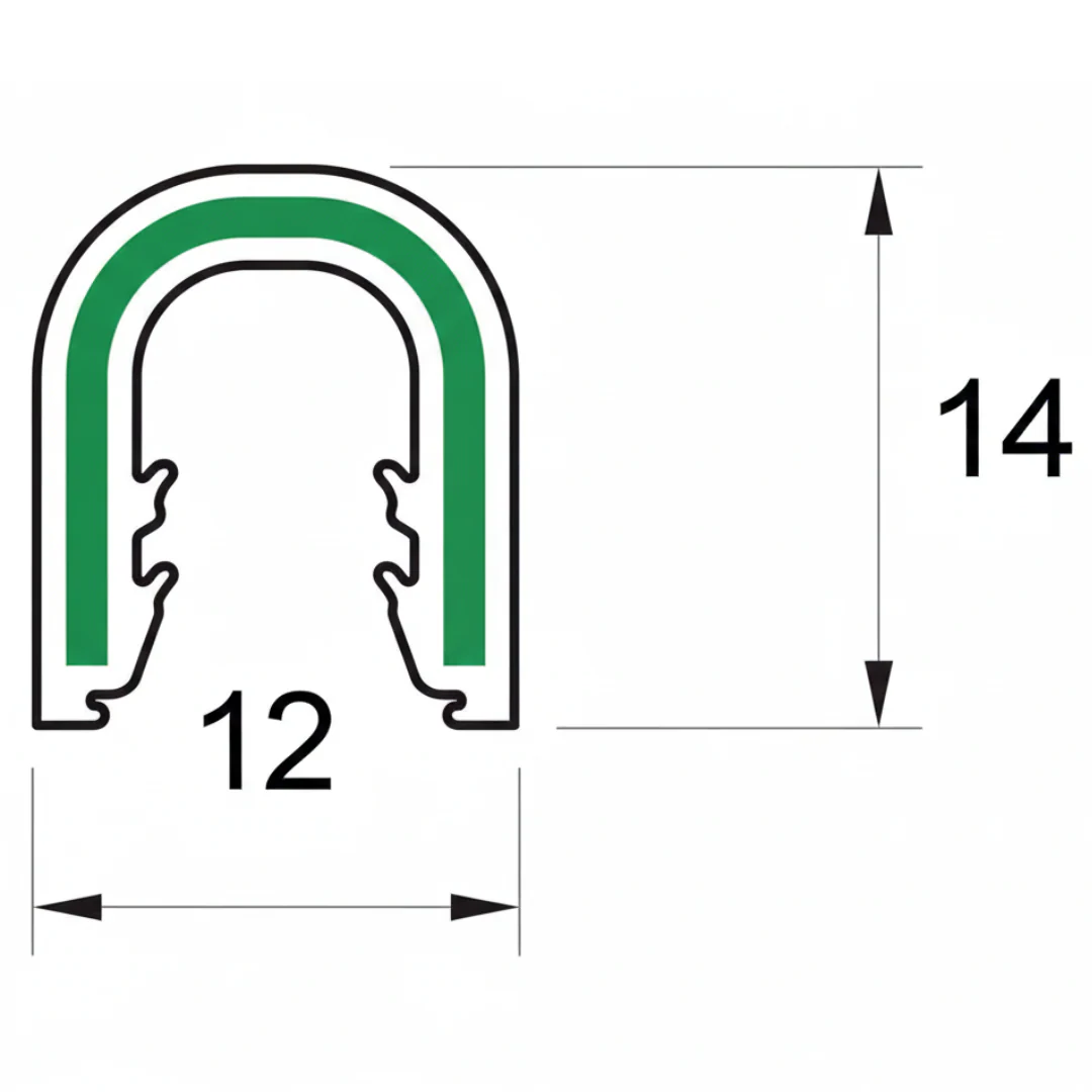 Wide Embossed PVC Edge Trim - Image 2