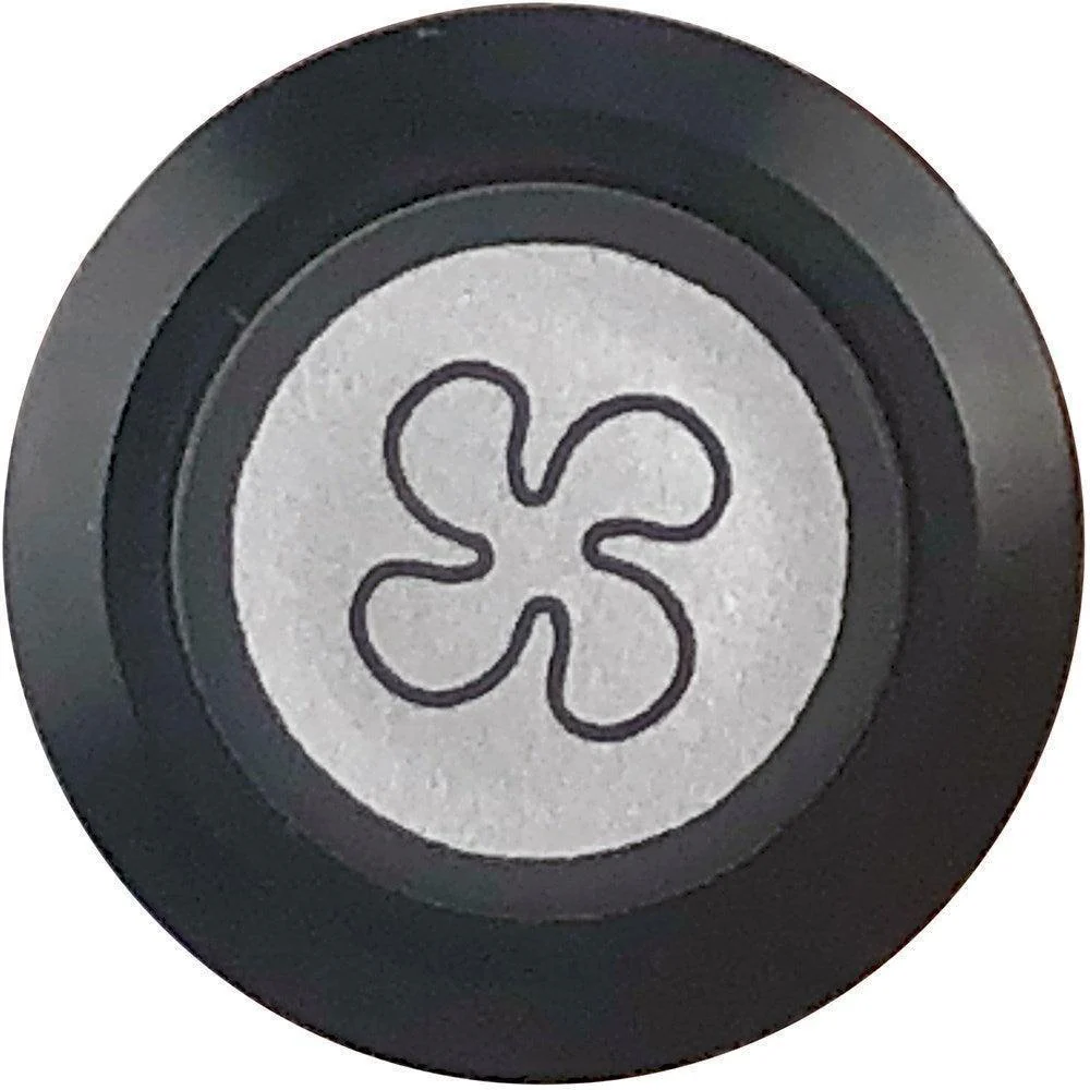 Fan Switch Illuminated Black Bezel