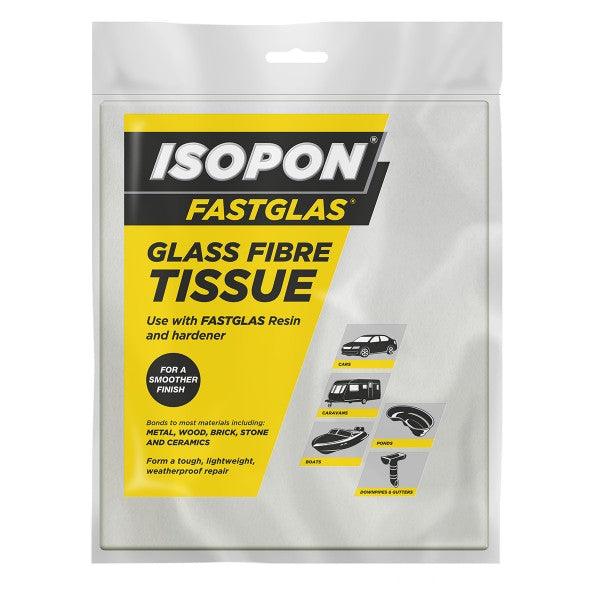 Fastglas Glass Fibre Tissue Matting - 1m x 1m - Smooth Finish