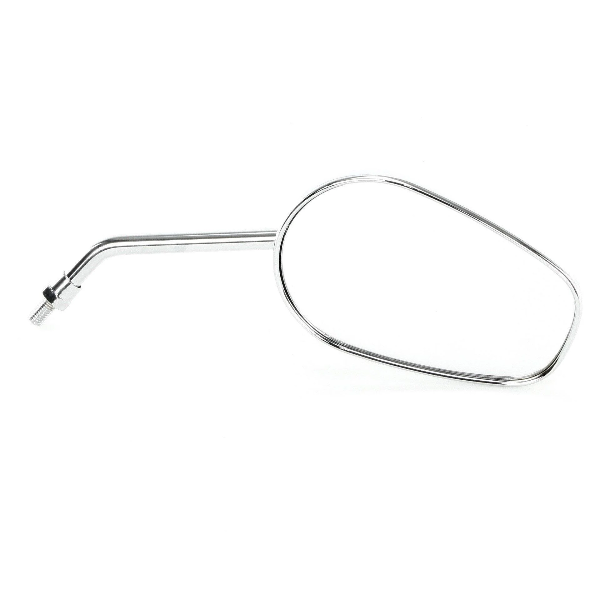 Flat Chrome Stalk Mirror With Carbon Panel 270mm - Image 4