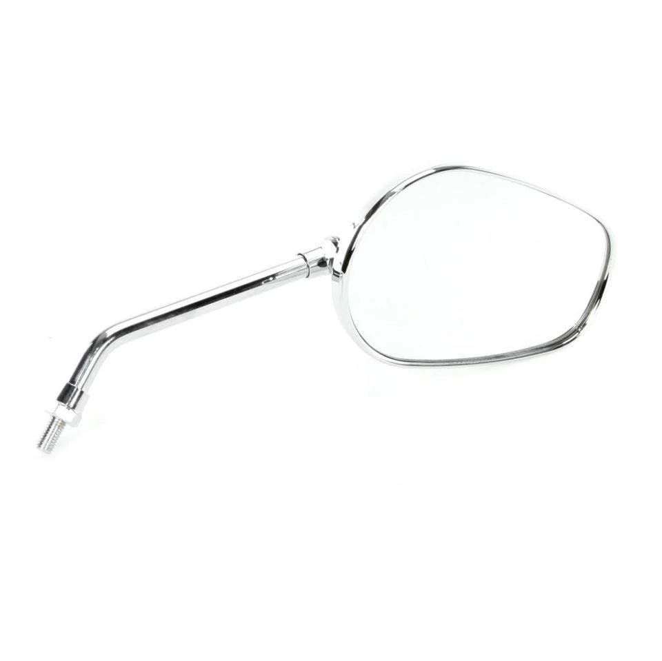 Flat Chrome Stalk Mirror With Carbon Panel 270mm - Image 5
