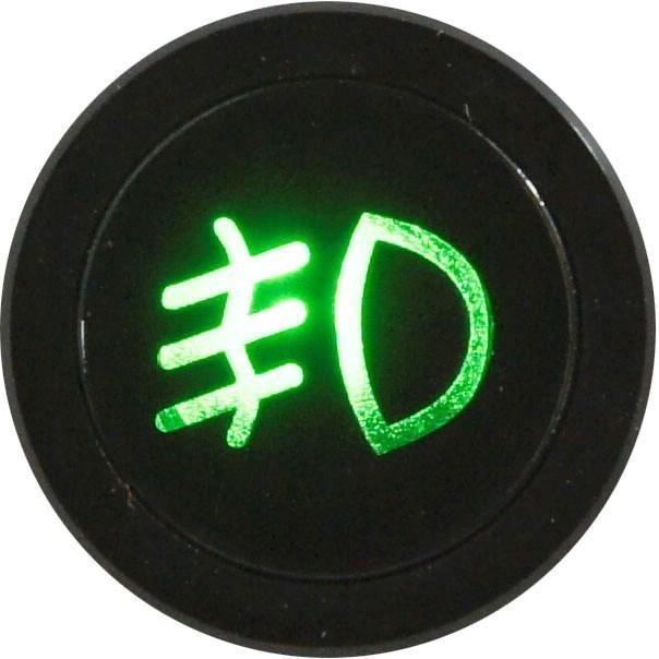 Flush Bezel Black LED Warning Light FRONT FOG