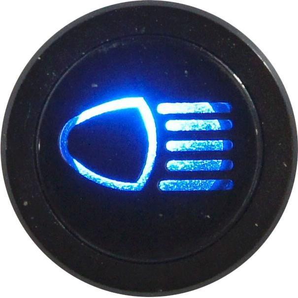 Flush Bezel Black LED Warning Light MAIN BEAM