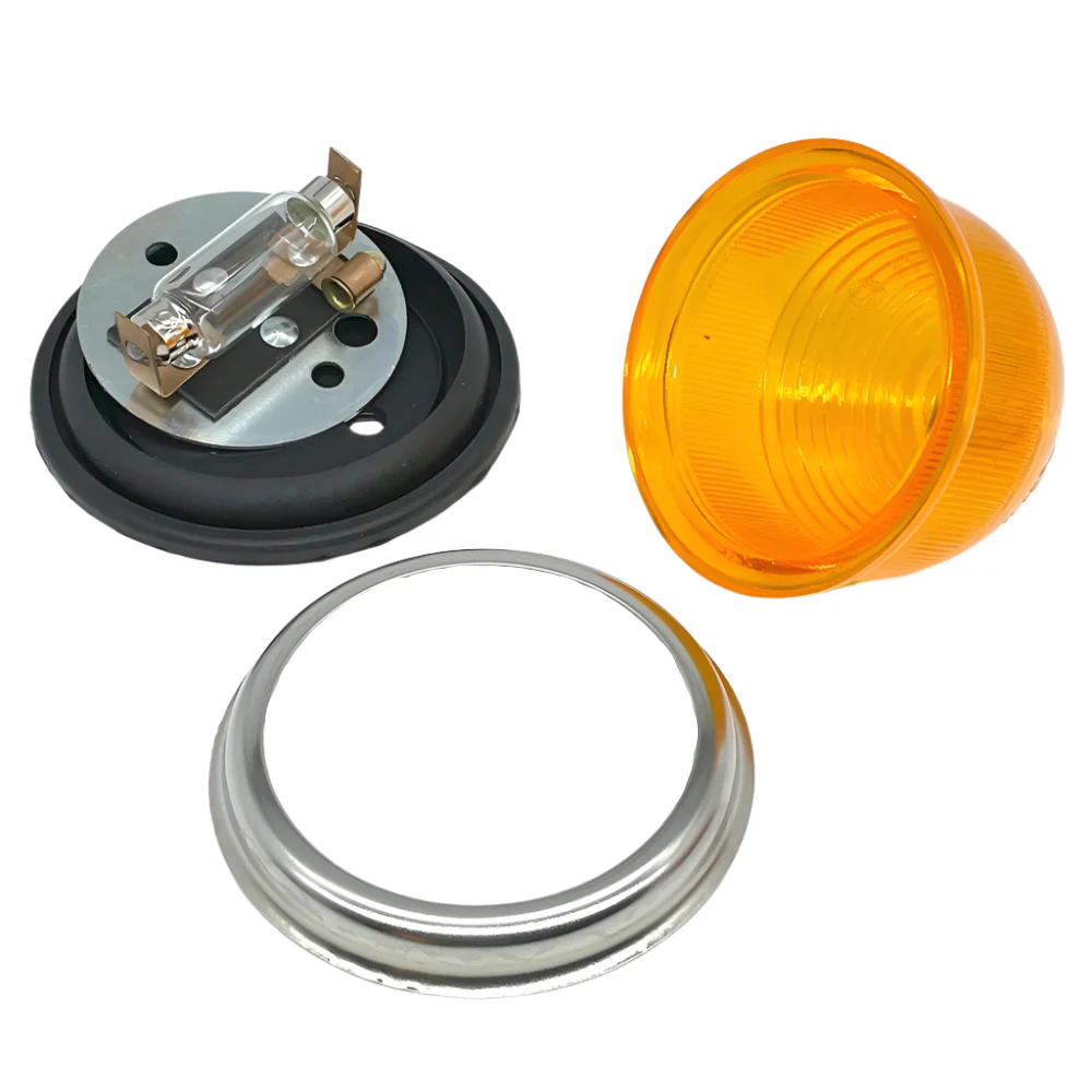Flush Mount Mini Style Amber 72mm Pair - Image 2