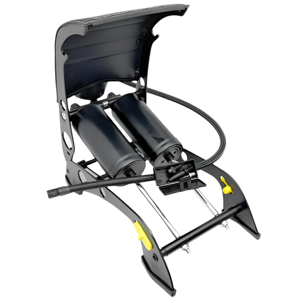 Michelin twin barrel foot pump with digital pressure gauge - Image 2