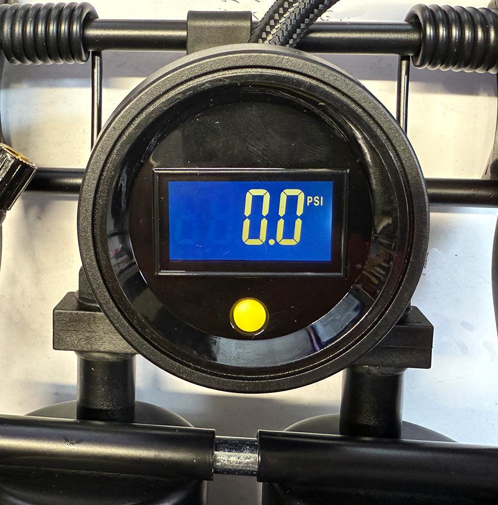 Michelin twin barrel foot pump with digital pressure gauge - Image 4