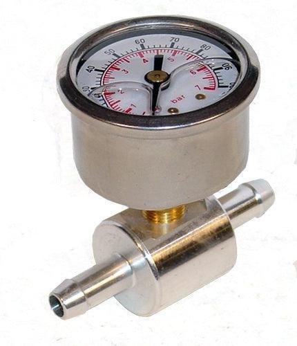 Fuel Pressure Gauge Inline Adapter for 6mm Hose - Image 2
