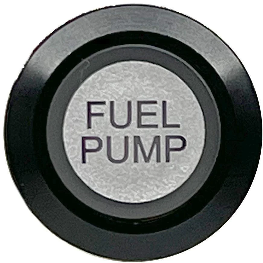 Fuel Pump Momentary Switch Illuminated Black Bezel