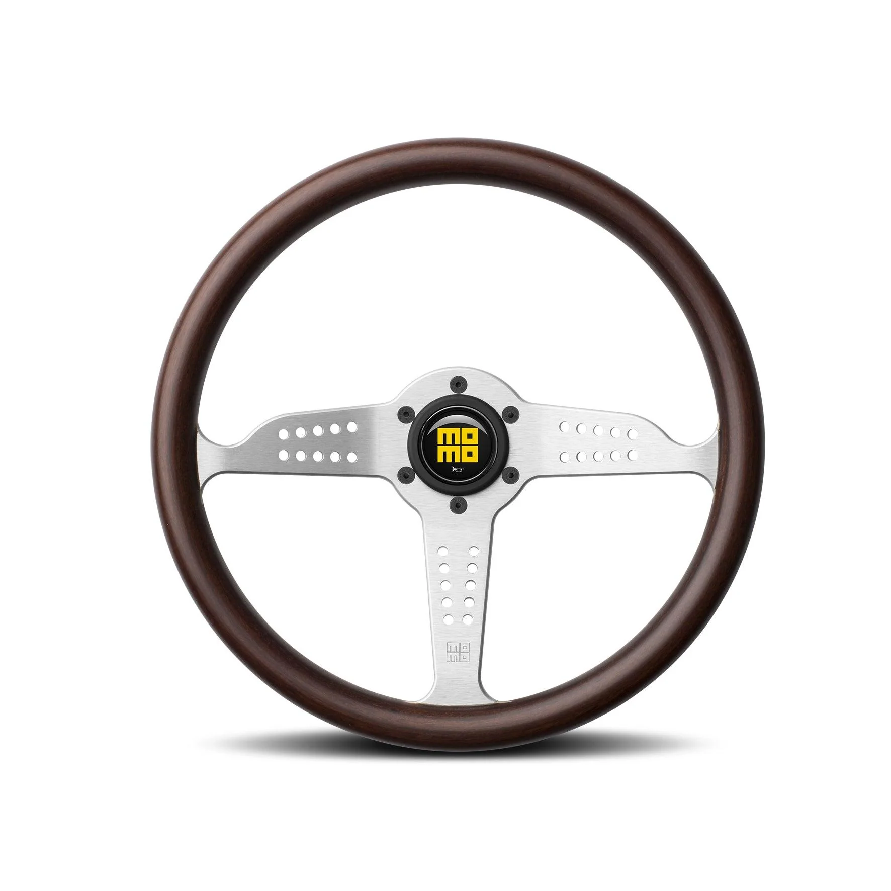 MOMO Grand Prix 350mm Mahogany Wood Steering Wheel