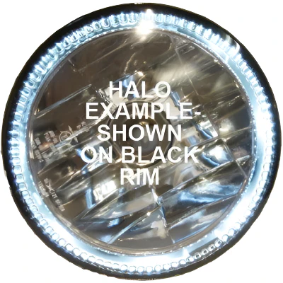 Halo Rim Headlamp Chrome 146mm - Image 3