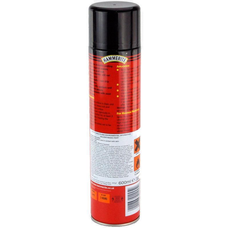 Hammerite Stonechip Aerosol Black 600ml - Image 2