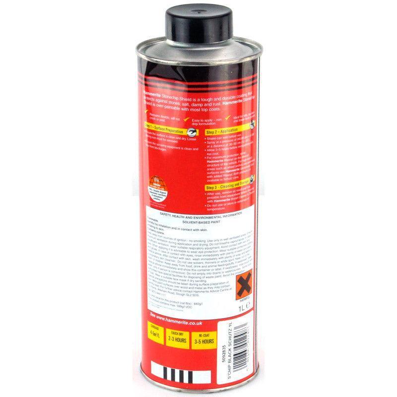 Hammerite Stonechip Schutz 1 Litre Black - Image 2