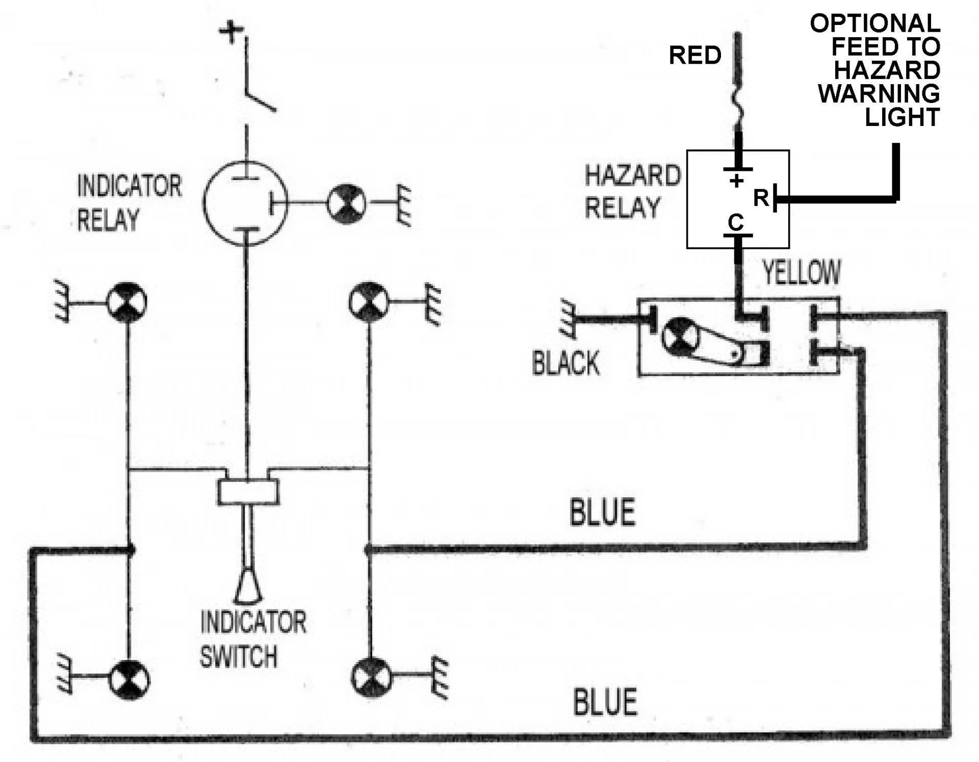 Hazard Switch Kit Black With Silver Bezel - Image 2
