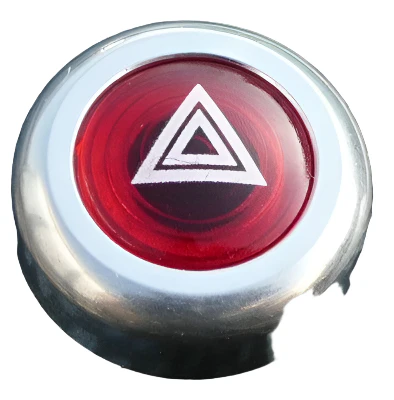 Hazard Warning Light Large Aluminium Bezel