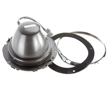 7" Quadoptic Lens and Nest  with Chrome Bezel and Chrome Rim - Image 3