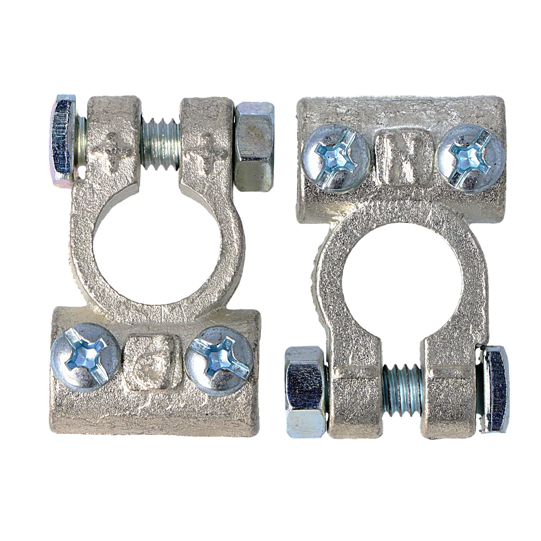 Heavy Duty Brass Battery Terminals With Screw or Solder Cable Connection - Image 2