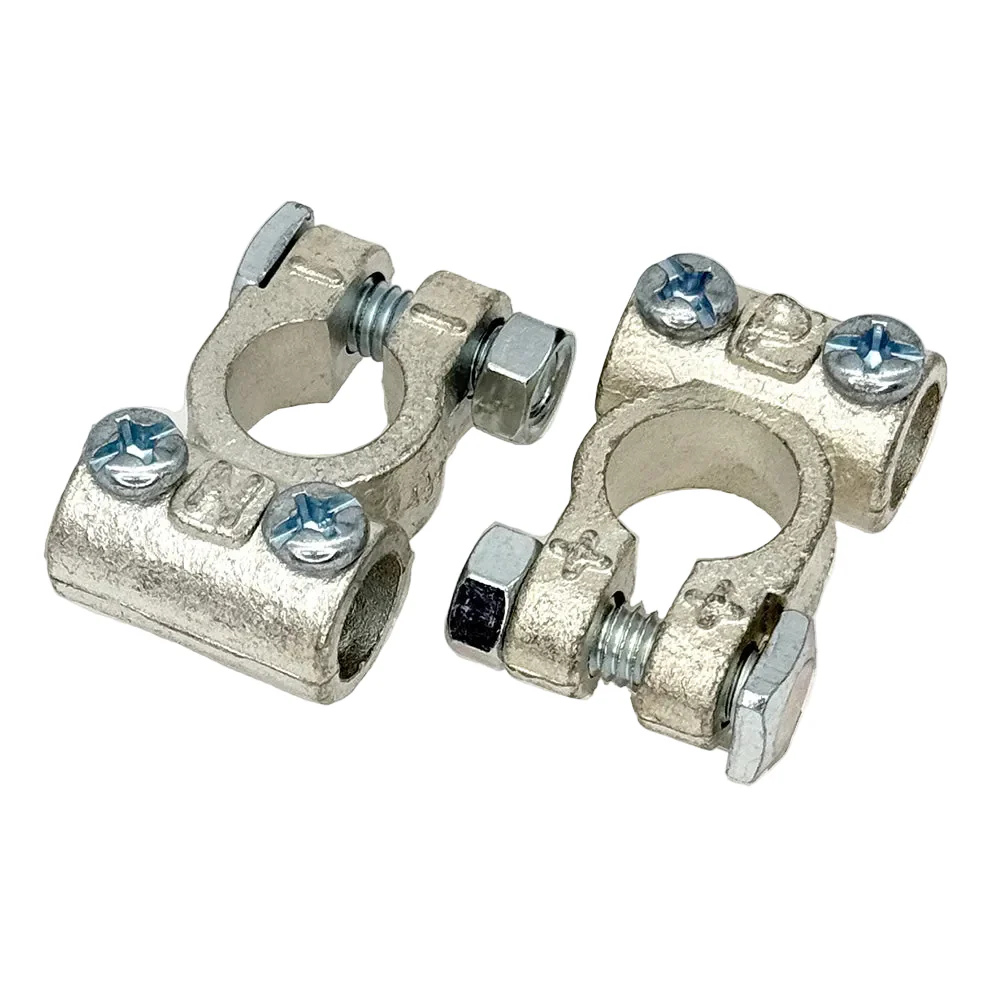 Heavy Duty Brass Battery Terminals With Screw or Solder Cable Connection - Image 4