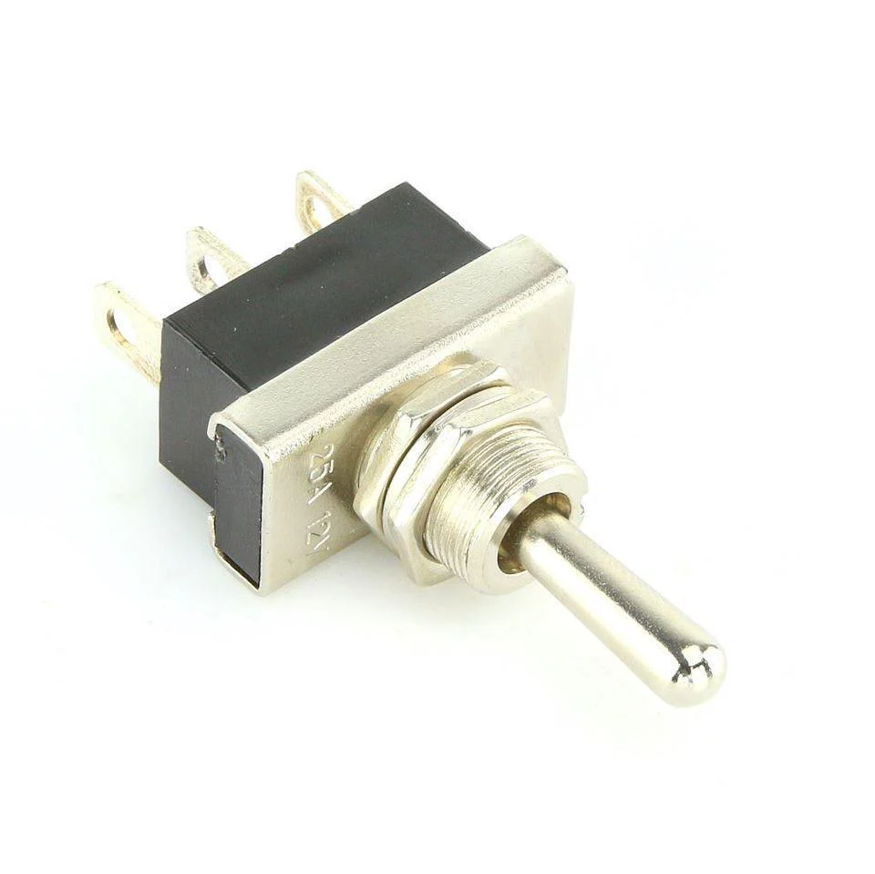 Heavy Duty Chrome Toggle Switch On-Off-On - Image 2