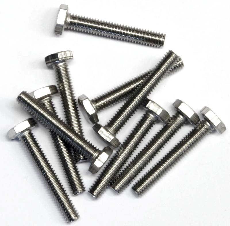Hex Head Bolt and Screw Pack of 10 - Various Sizes