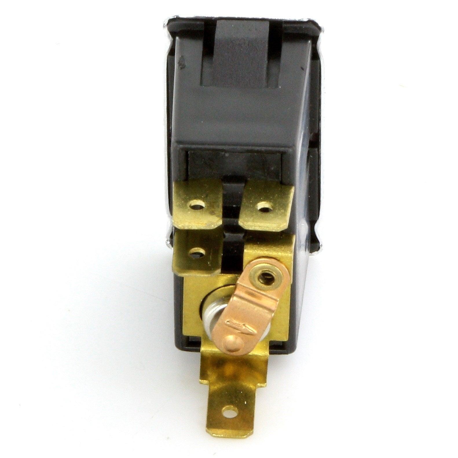 Illuminated Hazard Rocker Switch Black With Chrome Bezel - Image 4