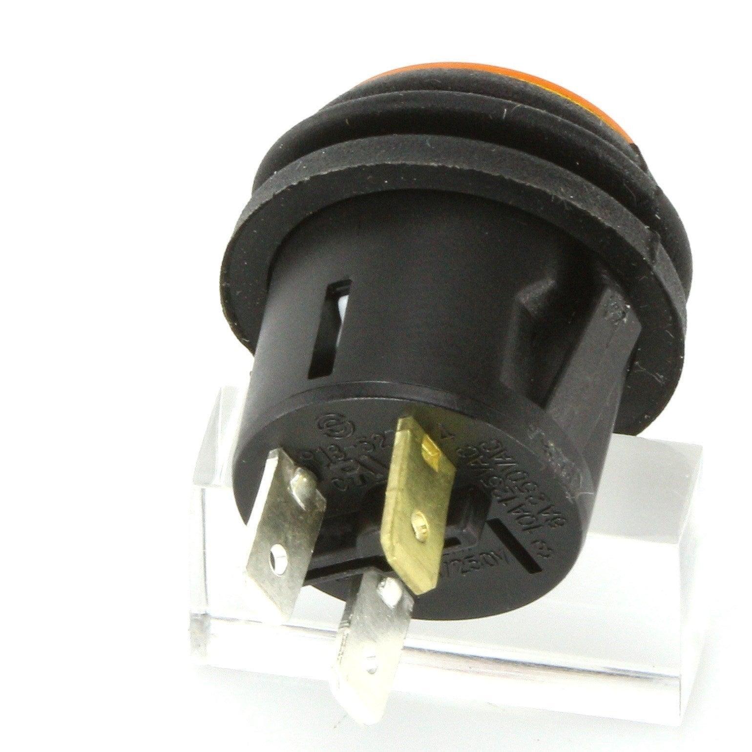 Illuminated Latching Push Button Switch Amber - Image 3