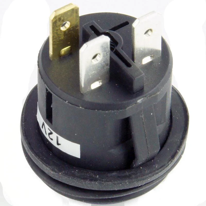 Illuminated Latching Push Button Switch Blue - Image 2