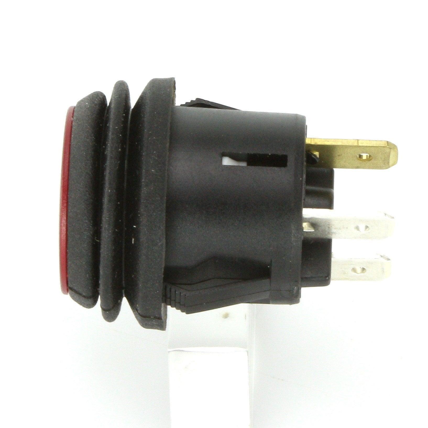 Illuminated Latching Push Button Switch Red - Image 2