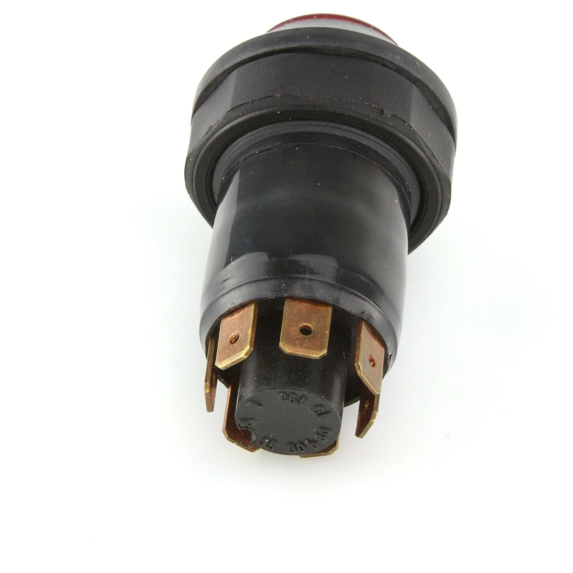Illuminated Push Button Hazard Switch Red Circular With Rubber Splash Proof Cover - Image 3
