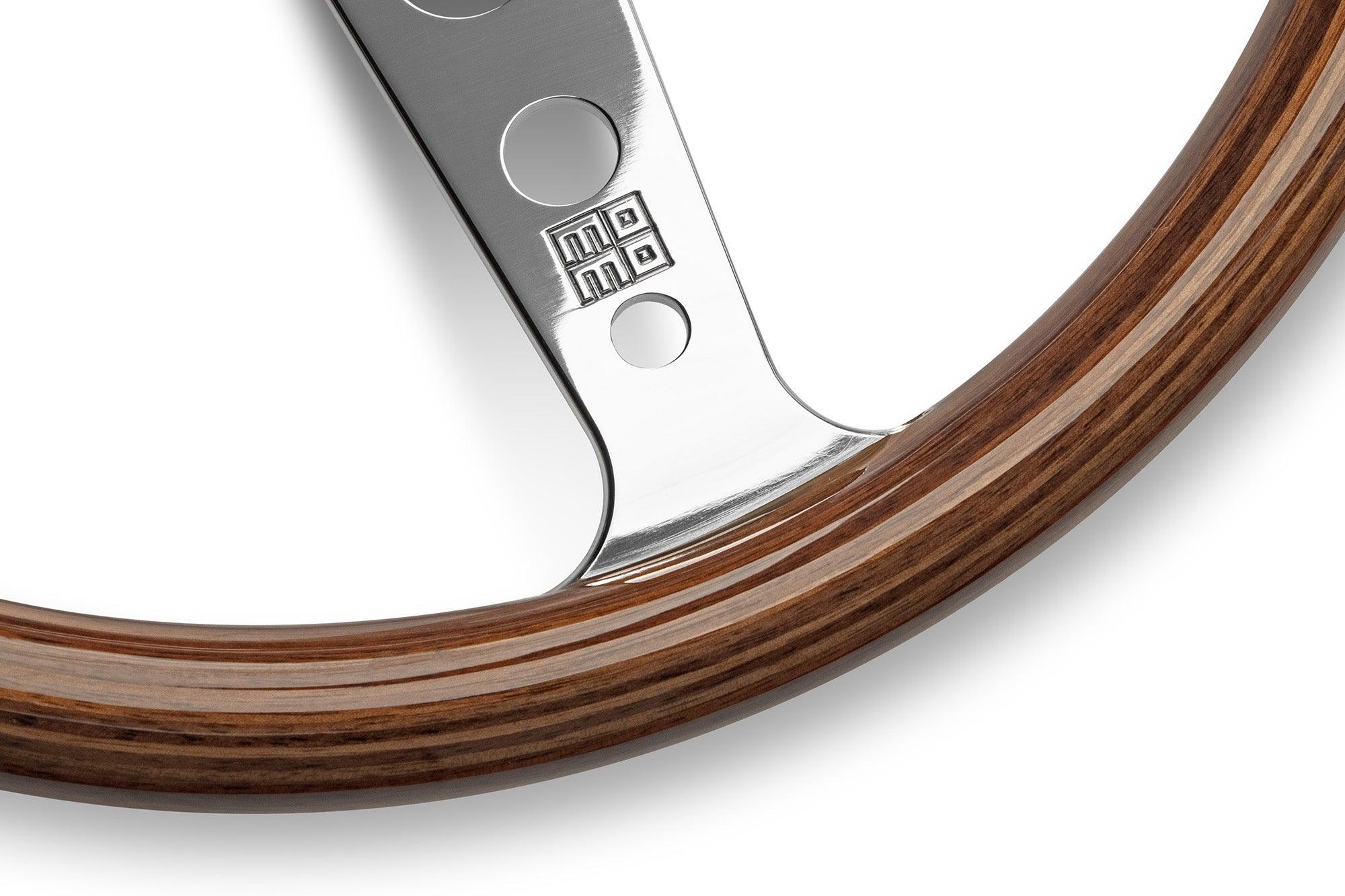 MOMO Indy Anniversario 350mm Limited Edition Wood Steering Wheel - Image 6