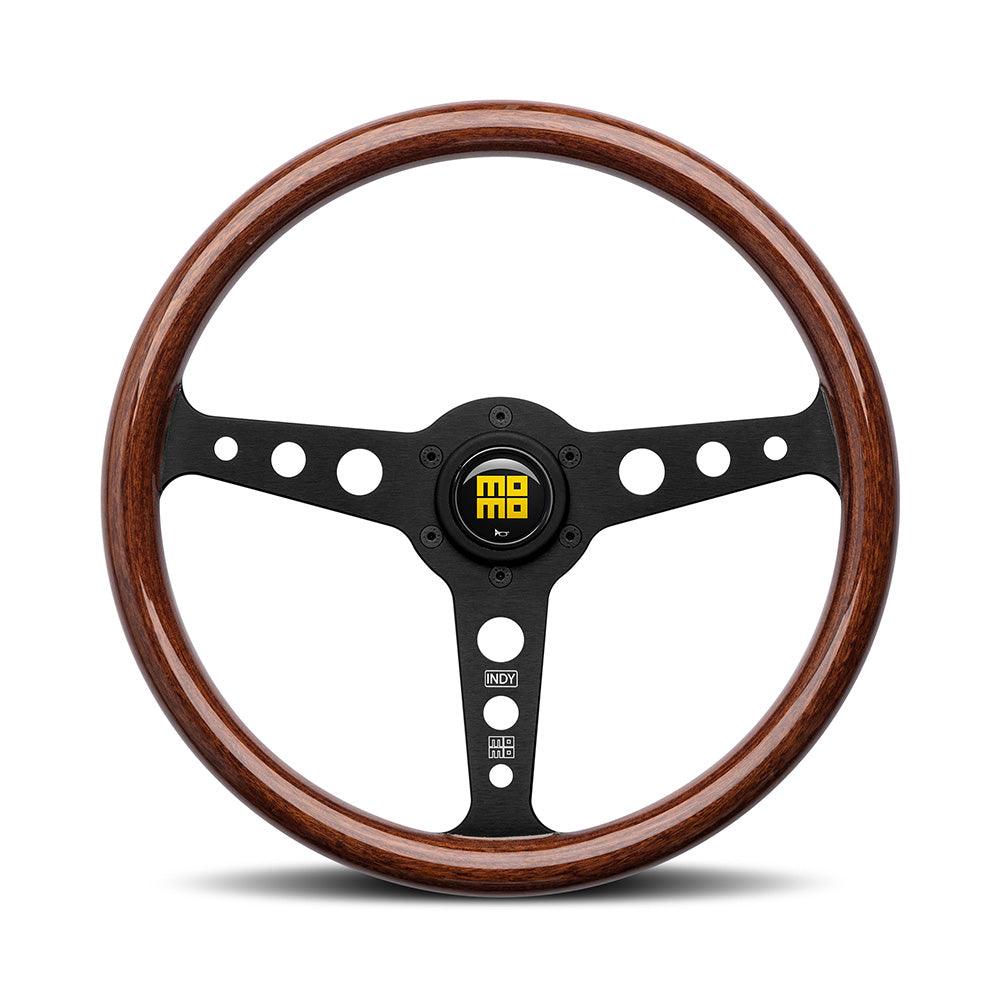 MOMO Indy Heritage 350mm Mahogany Wood Steering Wheel