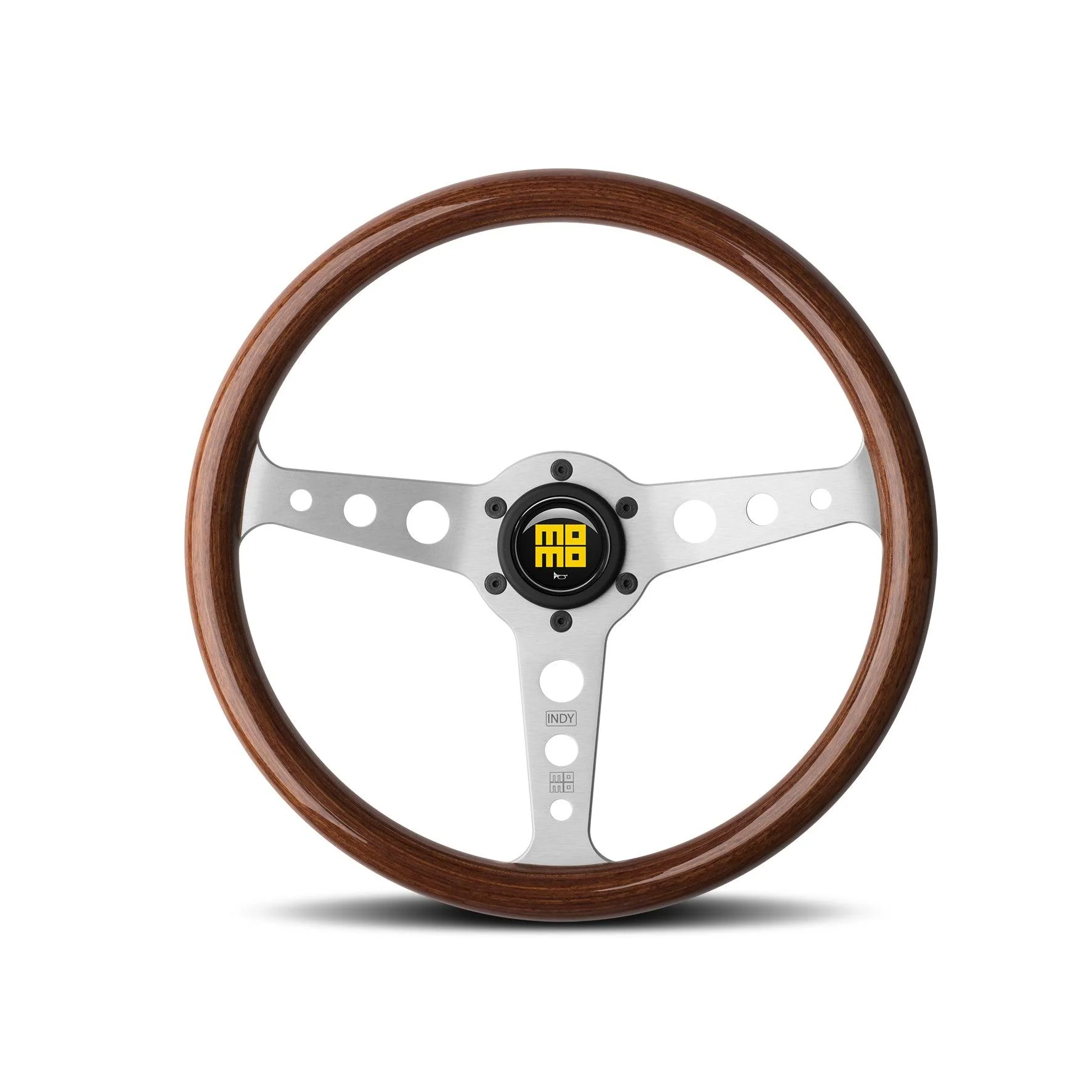 MOMO Indy Heritage Wooden Steering Wheel - 350mm