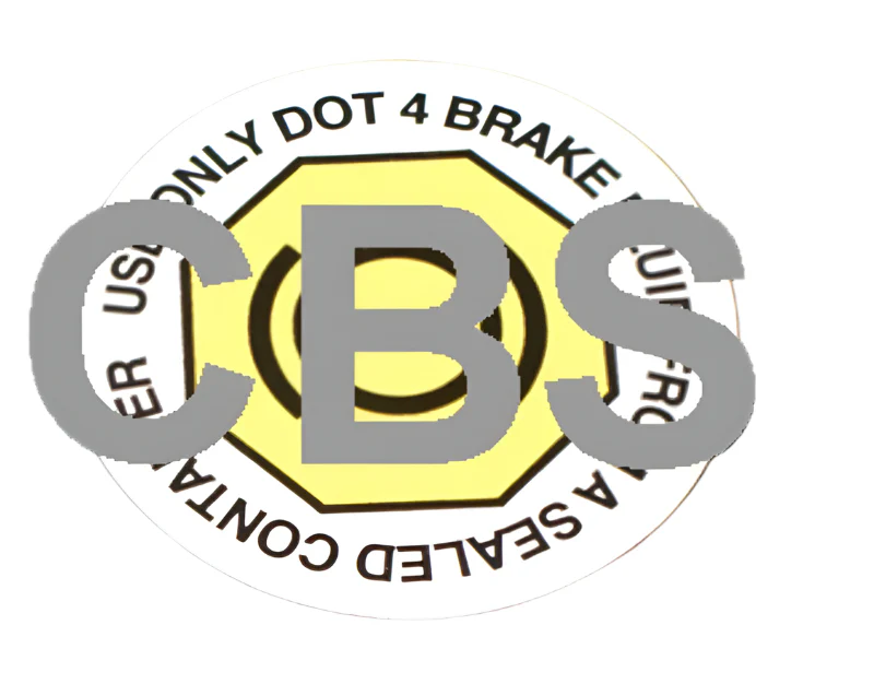 IVA Brake Fluid Sticker Single