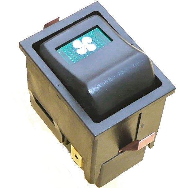 IVA Rocker Switch Fan Green - Image 3
