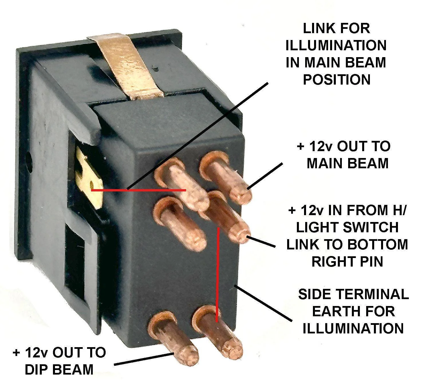 IVA Rocker Switch Main Beam Changeover - Image 5